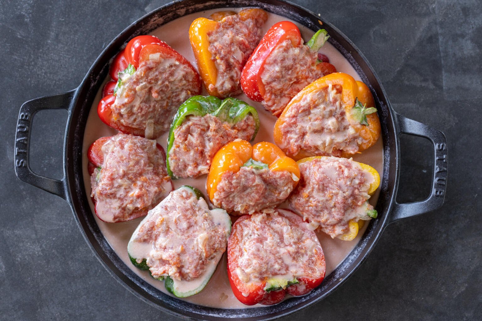 Ground Beef Stuffed Peppers - Momsdish