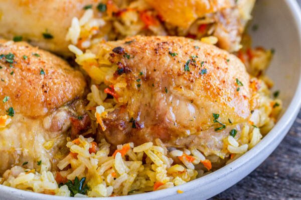 Rice Stuffed Chicken Thighs - Momsdish