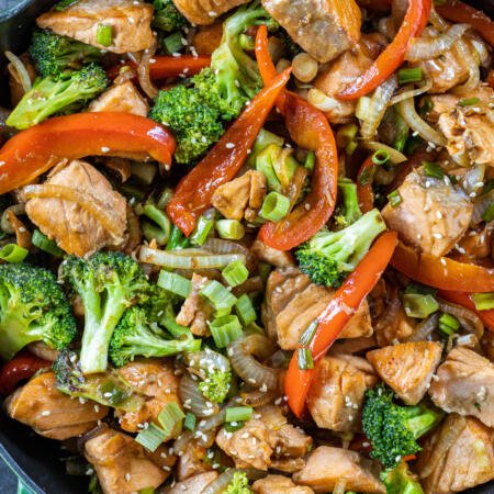 Quick Salmon Stir Fry Recipe - Momsdish