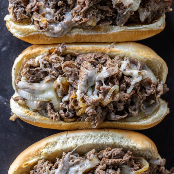 Prepared Shaved Steak Sandwiches.