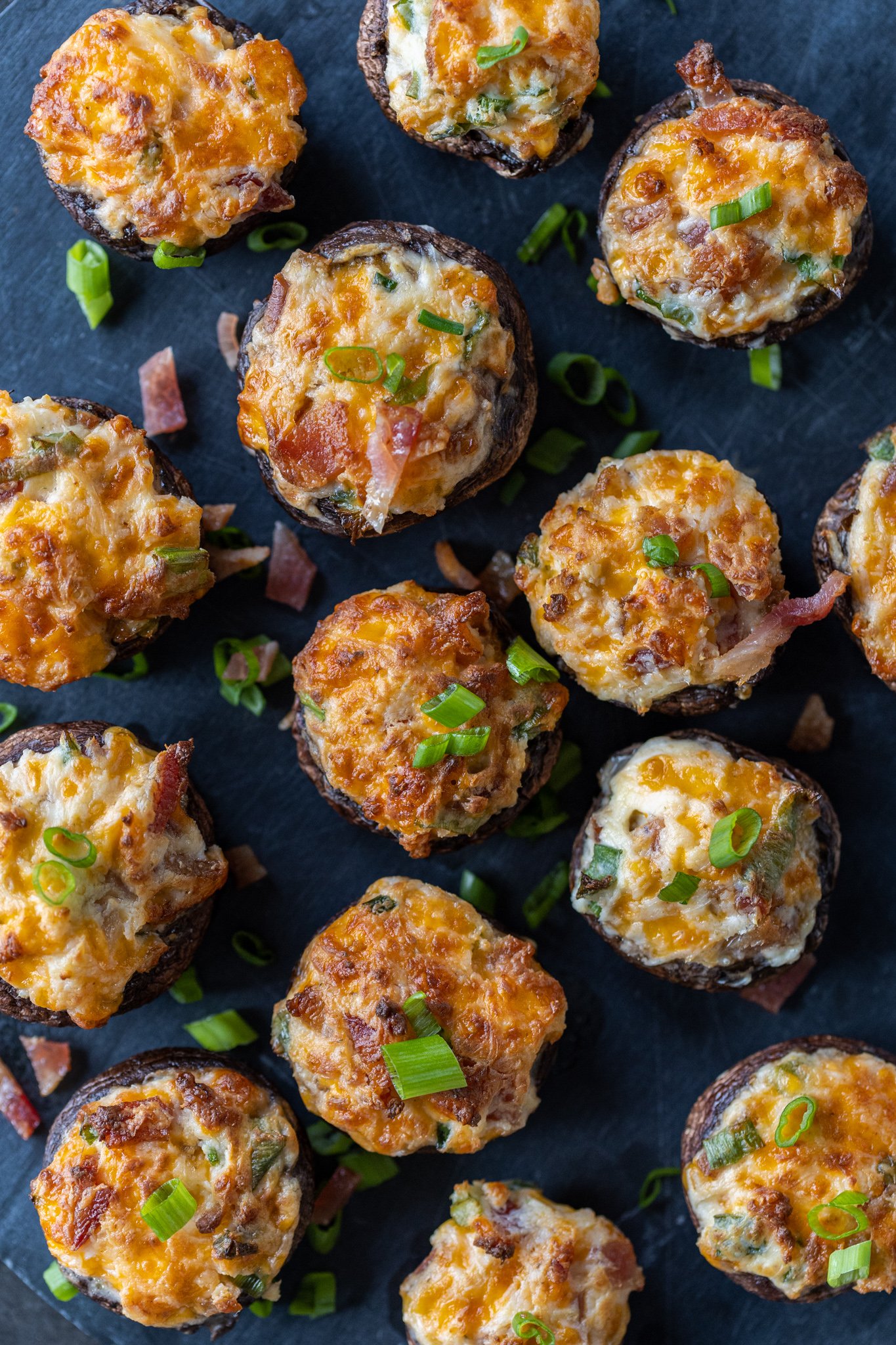 Air Fryer Stuffed Mushrooms (Easy) - Momsdish