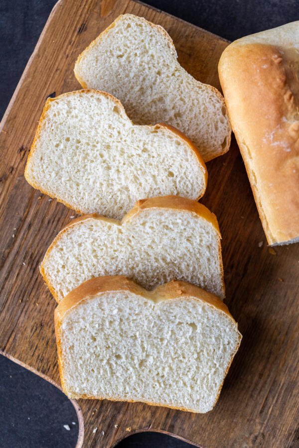 Sliced Cottage Cheese Bread.