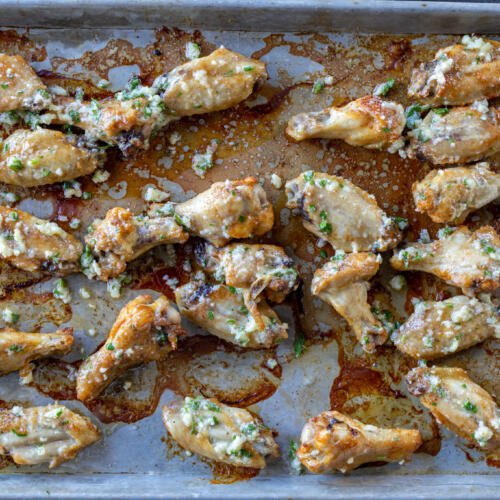 Garlic Parmesan Wings (Oven Baked) - Momsdish