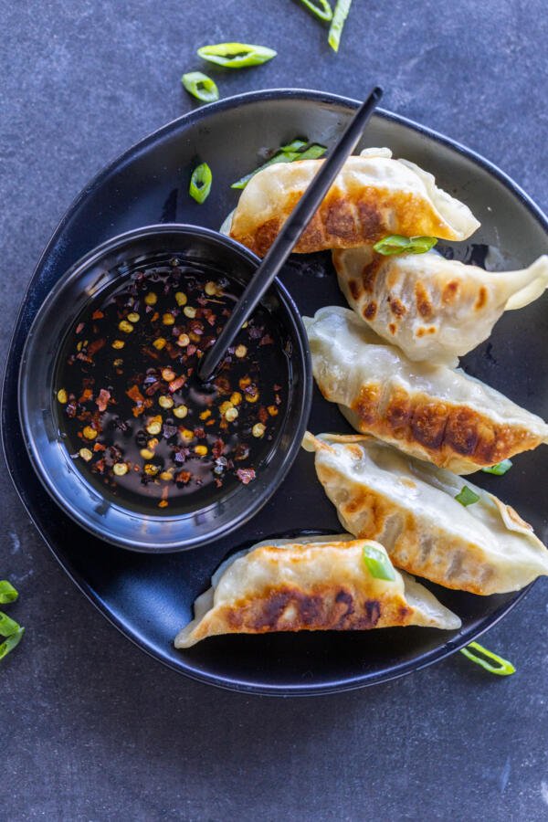 Gyoza Sauce in a serving bowl.