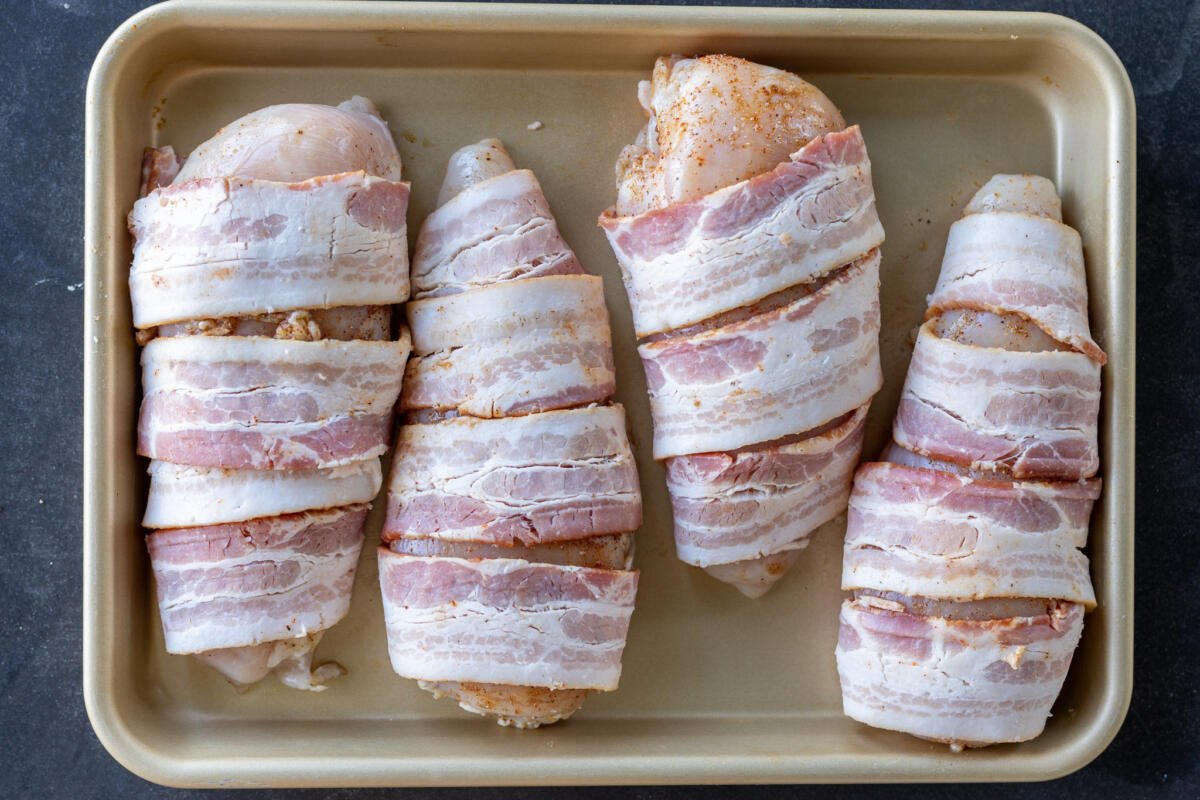 Bacon Wrapped Chicken Breasts - Momsdish