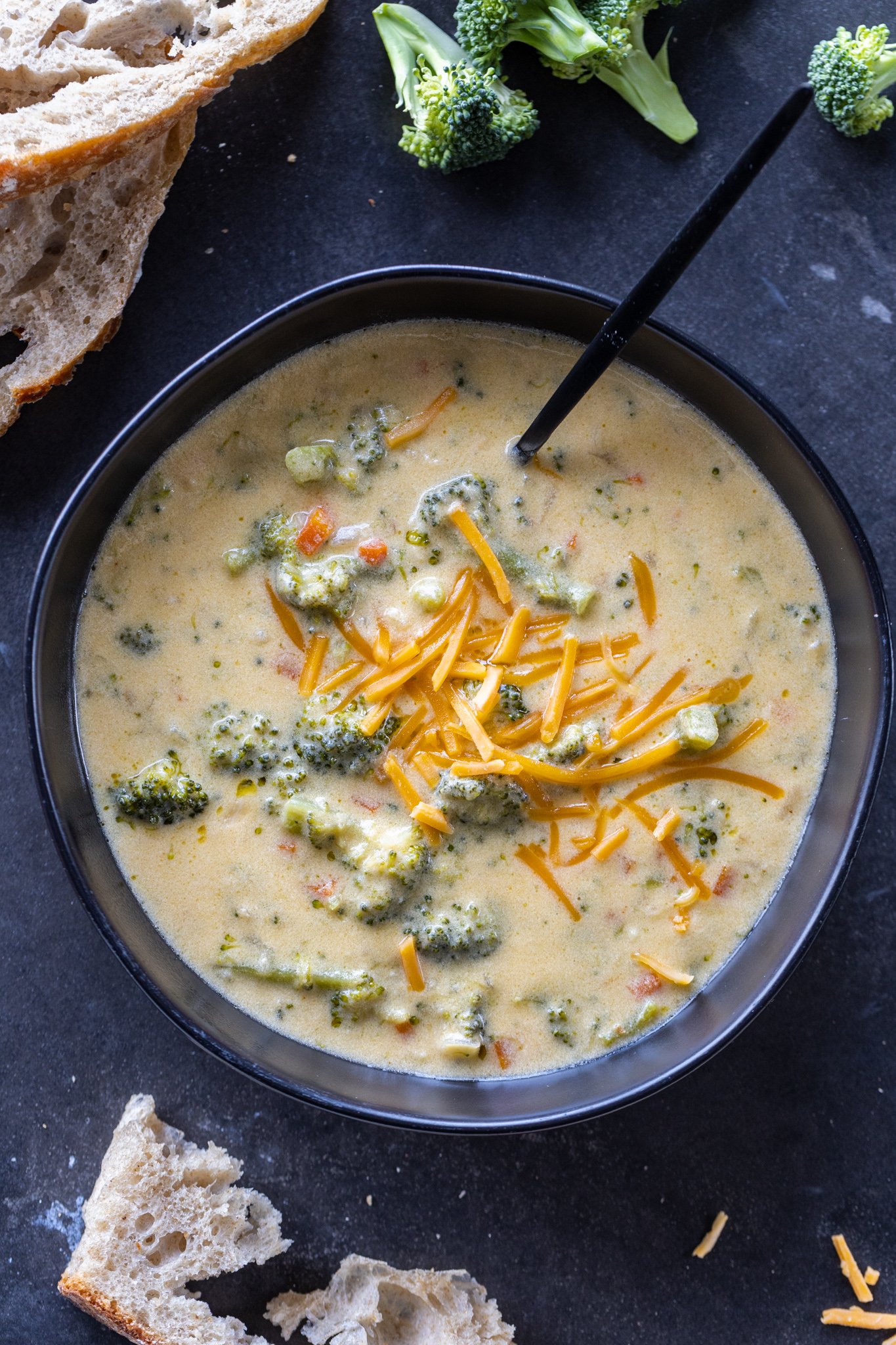 Broccoli Cheddar Soup Crazy Easy Momsdish