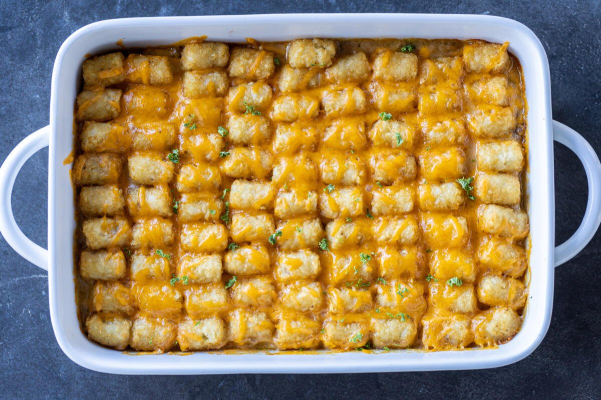 Tater Tot Casserole Recipe - Momsdish