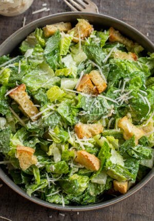 Caesar Salad in a bowl.