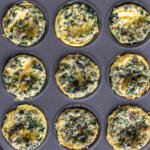 Baked Kale & Mushroom Egg Bites.