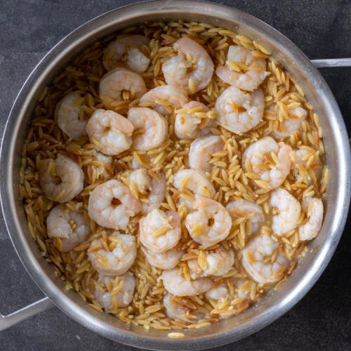 Shrimp Orzo (One Pan) - Momsdish