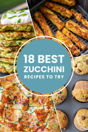Several dishes of zucchini.