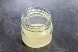 Dressing in a jar.