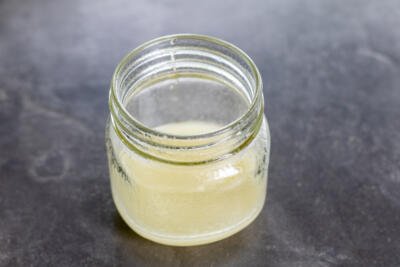 Dressing in a jar.