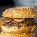Messy Burger on top of each other.