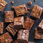 Nutella Brownies pieces.