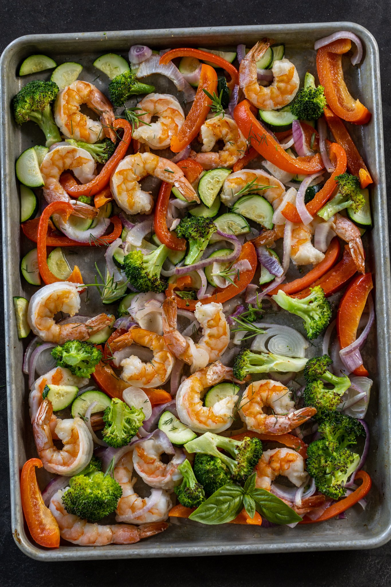 Sheet Pan Shrimp and Veggies - Momsdish
