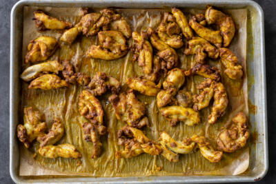 Baked Sheet Pan Chicken Shawarma.