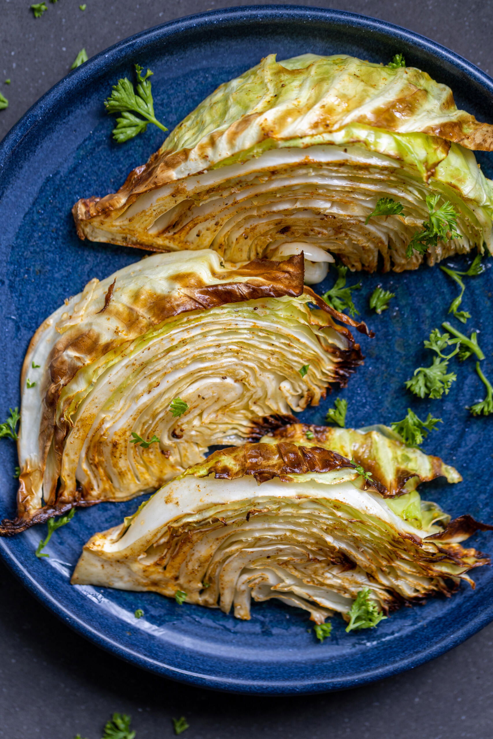Air Fryer Cabbage Steaks - Momsdish