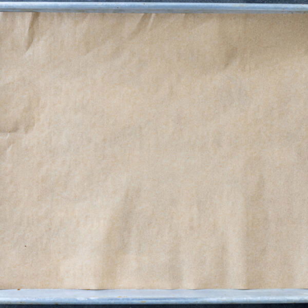 Baking sheet with partchment paper.
