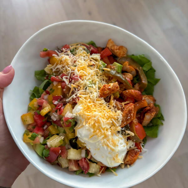 A fajita bowl.