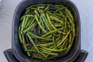 Air Fryer Green Beans in a basket.