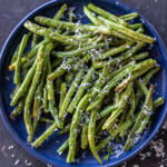 Air Fryer Green Beans on a plate.