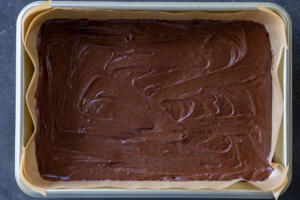 Brownies before baking.
