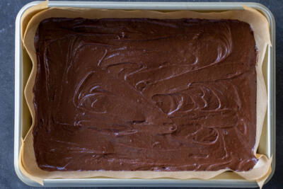 Brownies before baking.