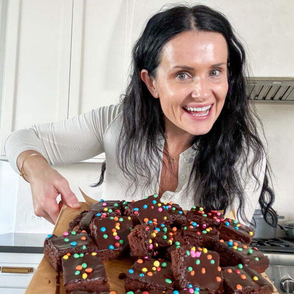 Natalya Holding Cosmic Brownies . 