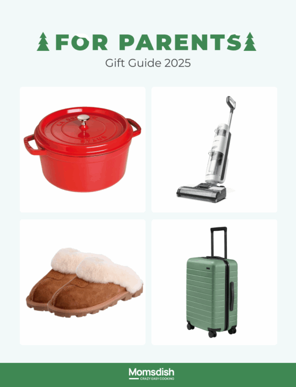 An image of several gifts for parents.