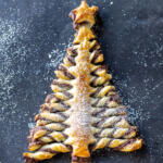 Baked Puff Pastry Christmas Tree.