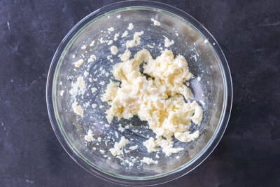 Whipped butter with sugar.