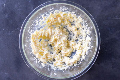 Whipped butter in a bowl.