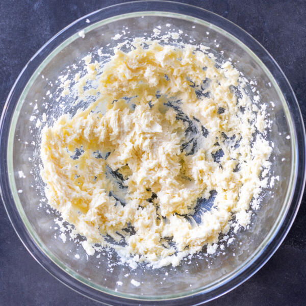Whipped butter in a bowl.