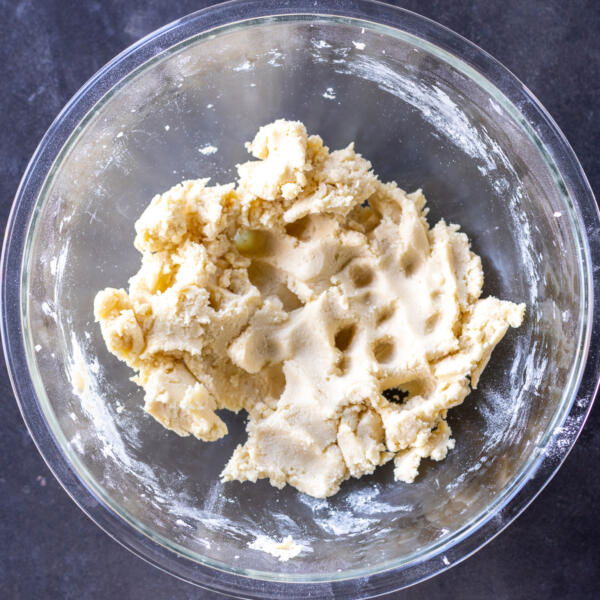 Dough for the Butter Toffee Cookies.
