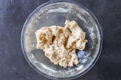 Dough fro Butter Toffee Cookies.