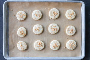 Butter Toffee Cookies before baking.