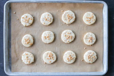 Butter Toffee Cookies before baking.