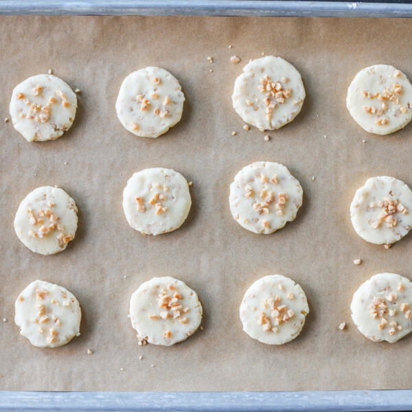 Butter Toffee Cookies before baking.