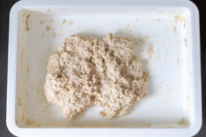 Flour and water combined.
