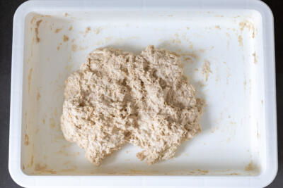 Flour and water combined.