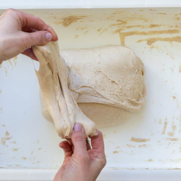 Stretching of the Sourdough.