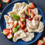 Plated vareniki.