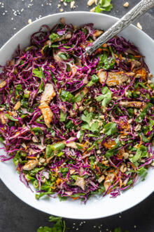 Asian Chicken Salad in a bowl.