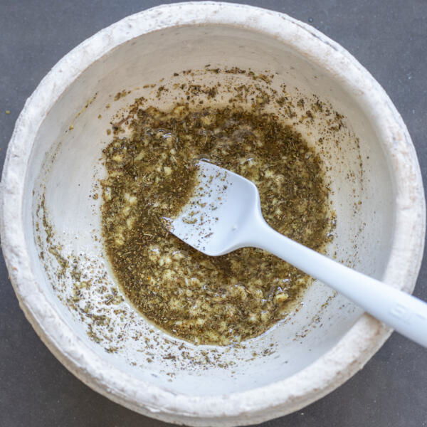 Combined seasoning in a bowl.
