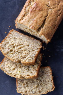 Sliced up Sourdough Banana Bread.