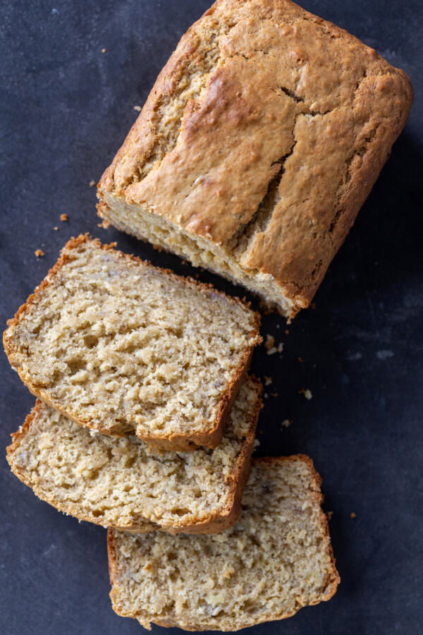 Sliced up Sourdough Banana Bread.