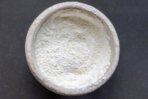Dry ingredients in a bowl.