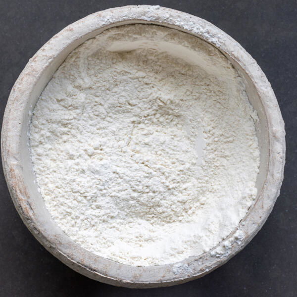 Dry ingredients in a bowl.