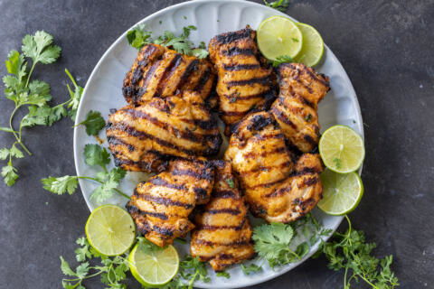 Plated Cilantro Lime Chicken.